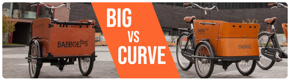 Forskellen på Babboe Big og Curve ladcykel